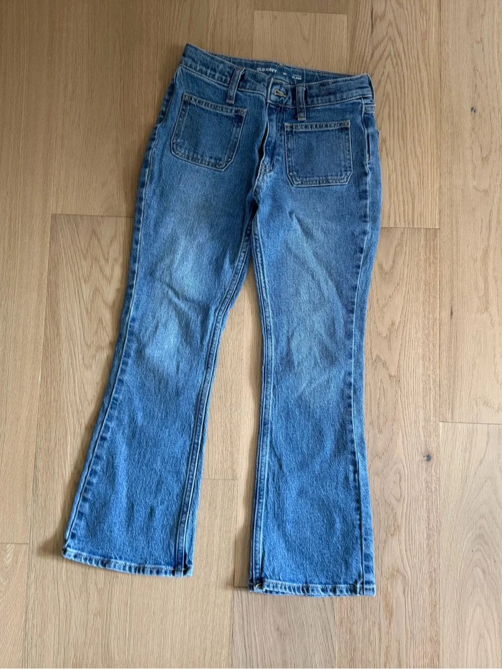 Girls High Rise Flare Jeans